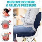 FORTEM Seat Cushion, Office Chair Cushion, Lumbar Support Pillow - Image 5