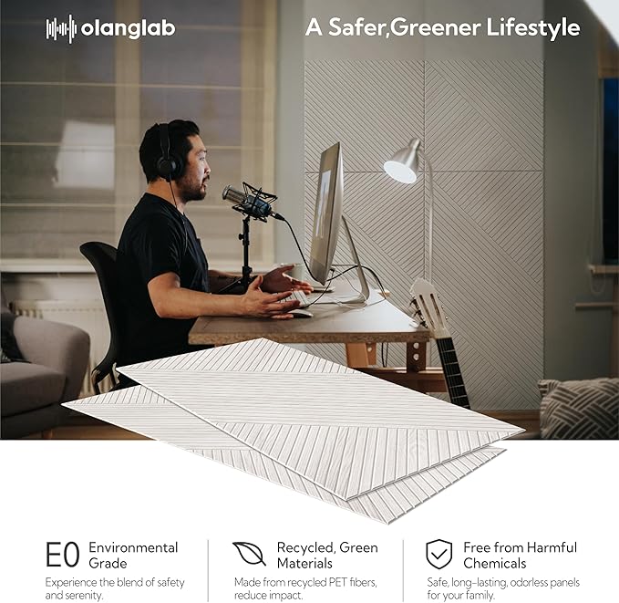 Olanglab Peel and Stick Wall Panels 4 Pack, 47.2 x 23.6 per Wall Panels - Image 4
