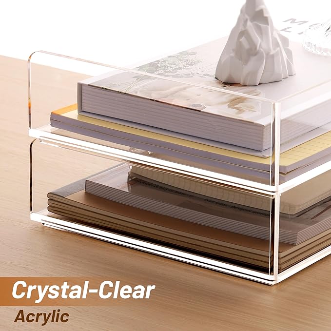 SANRUI Acrylic Paper Tray Organizer - Image 6
