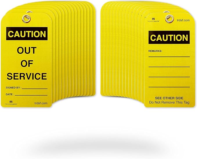 TRADESAFE Caution Out of Service Tags by TRADESAFE