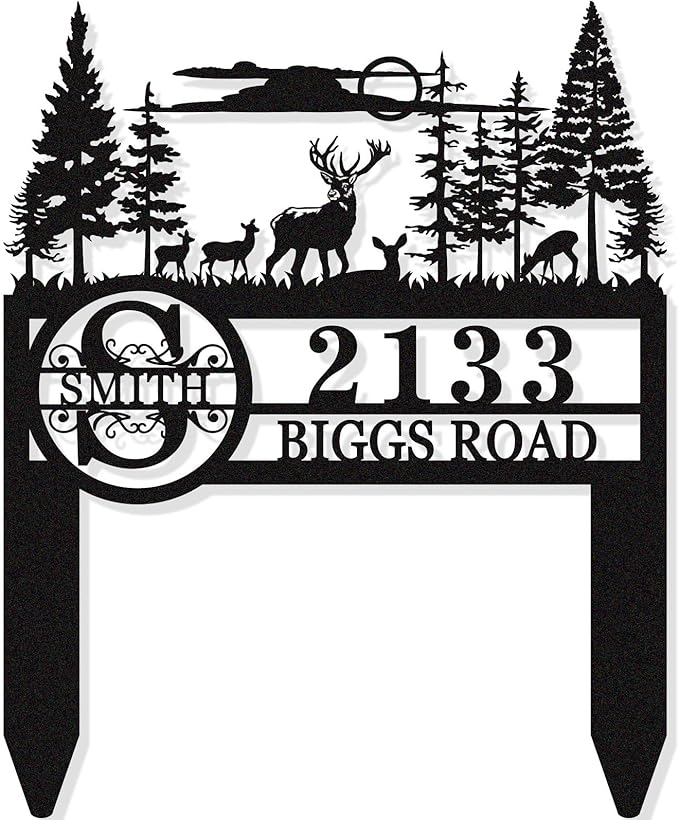 Personalized Metal Adress Sign by HYTSIGN