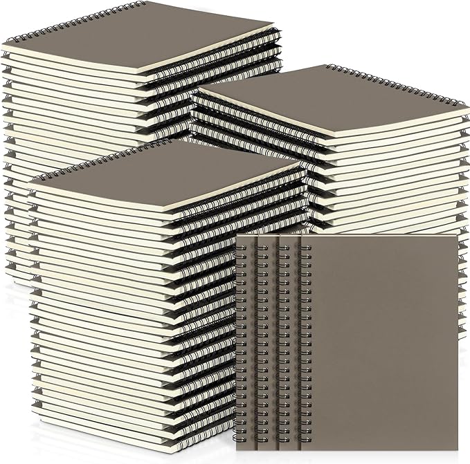 Yahenda 54 Pcs Spiral Notebook Bulk A5 Journal Lined 8.3'' x 5.5'' Writing by Yahenda