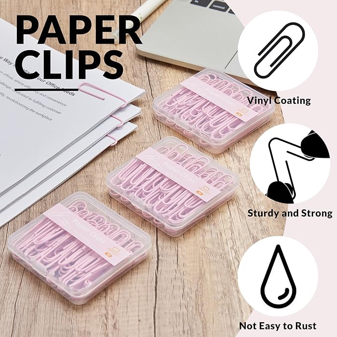 NEEWAY Colorful Large Paper Clips, 2 Inch Jumbo Paper Clips, 3 Pack of 50 - Image 4