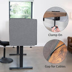 VIVO Clamp-on Privacy Panels 60 x 24 inch, 24 x 24 inch, Sound Absorbing - Image 8