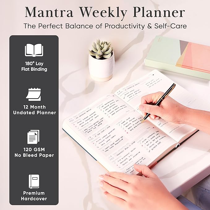 Mantra Planner 2026 Planner, Daily Journal & Gratitude Journal All-In-One - Image 3