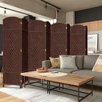 DURASPACE 8 Panel Room Divider, 6ft Tall Folding Privacy Screen, 360°Rotation - Image 2