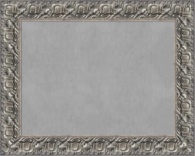 Amanti Art Silver Framed Magnetic Board 24x30 Medium Vision Board by AmantiArt