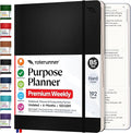 Purpose Planner Notebook B5 7.5”x9.8” Undated 2026 Daily Weekly and Monthly by Roterunner