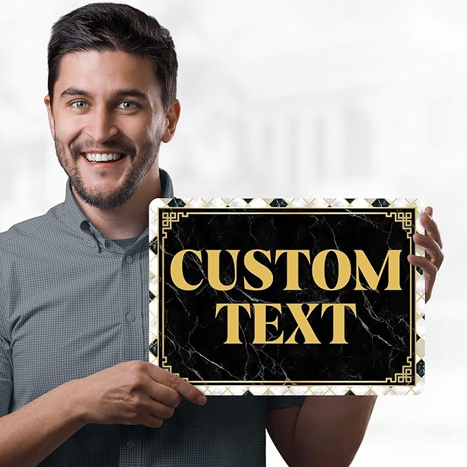 Custom Sign, Custom Street Sign, 11 Font Colors, 13 Font Styles, 4 Hole Options - Image 2