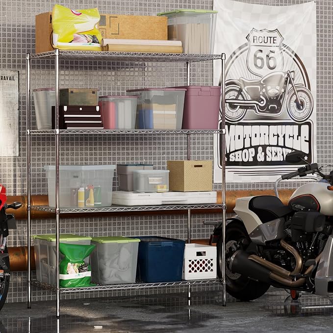 Regal Altair 24" Deep x 54" Wide x 74" Height Wire Shelving Kit | 4-Tier | NSF - Image 5