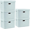 TYEERS Large Storage Bins with Lids, Collapsible, Fabric Storage Boxes by StorageOrganization