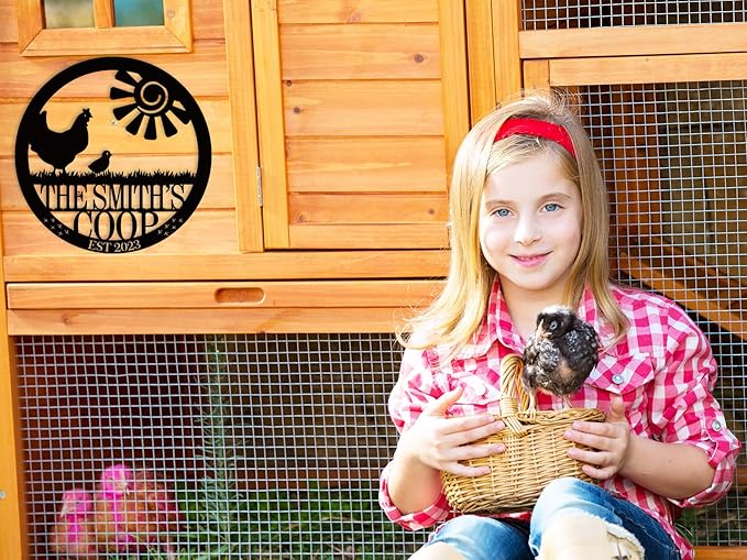 Personalized Chicken Farm Sign, Custom Chicken Coop Signs - Image 3