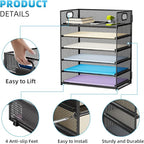 Marbrasse 6 Tier Paper Organizer Letter Tray - Image 3