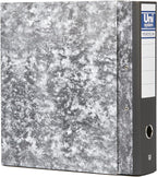 Unipapel | File Cabinet with Lever and Box | Folio Size | 65 mm Nickel Plated Rings | Ollao Front | Long Corner | 35 x 29 x 7.5 cm | Lined Cardboard | Heather | Unisystem Novoclas | FSC Certified