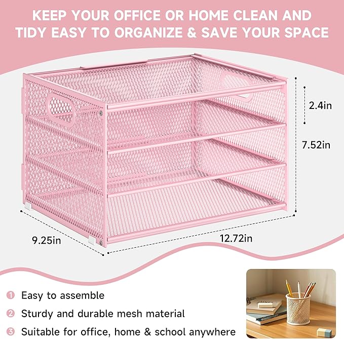 Subekyu Paper Letter Tray Organizer - Image 6