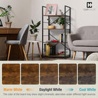 CAPHAUS 6 Tier Bookshelf, 24 Inch Width Free Standing Shelf, Bookcase Shelf - Image 8