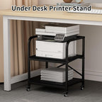 Vokumba 2 Tier Large Printer Stand, 20 x 20 Inches Printer Table - Image 2