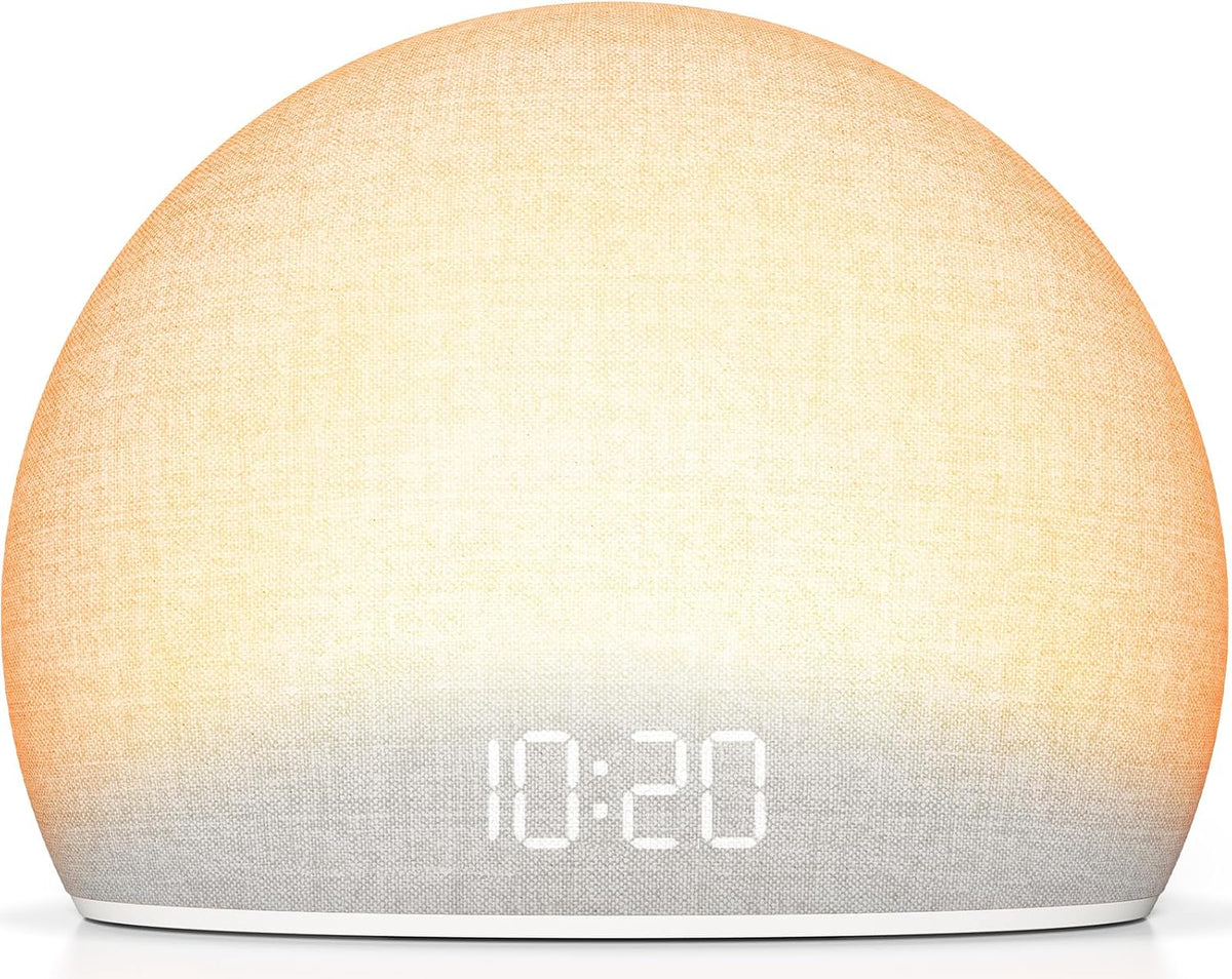 housbay sunrise alarm clock with white noise sound, main product view