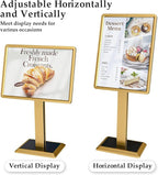 lesolar Display Menu Stand, 21x29 Inch Heavy Duty Aluminum Pedestal Sign Holder - Image 4