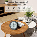 SECRUI Hygrometer Thermometer for Room Temperature Humidity Meter Indoor - Image 2