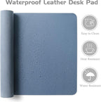 Aothia Leather Desk Pad Protector, Office Desk Mat, Large Mouse Pad, Laptop - Image 4