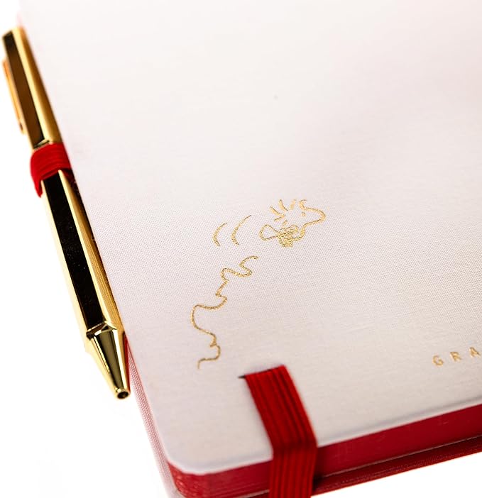 Graphique Snoopy Lined Journal Plus Pen Luxe Collection, Hardcover Diary - Image 7