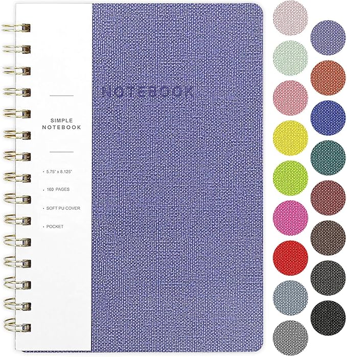 Oneirom Spiral Notebook-6.10" x 8.19" College Ruled Journal by Oneirom