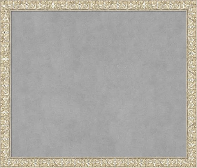 Amanti Art Silver Framed Magnetic Board 22x26 Medium Vision Board by AmantiArt