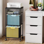 sbanmao 3 drawer mobile file cabinet for home shown in use