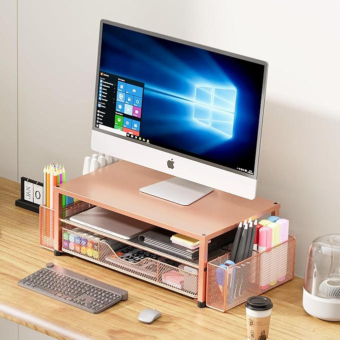 OPNICE Desk Organizers and Accessories, 2-Tier Computer Monitor Stand - Image 5