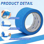 Oleitodh 22 Rolls Blue Painters Tape Bulk 2 inch x 55 Yards, Painters Masking - Image 3