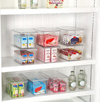 Vtopmart 12 Pack Clear Stackable Storage Bins - Image 4