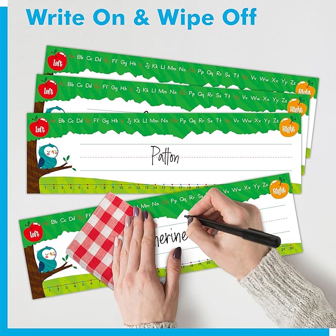 40 PCS Desk Name Tags, Reusable & Waterproof Desk Nameplates - Image 6