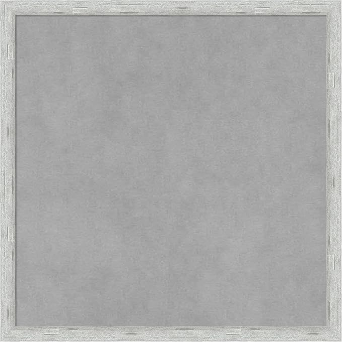 Amanti Art Silver Framed Magnetic Board 17x17 Small Vision Board by AmantiArt