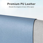 Aothia Leather Desk Pad Protector, Mouse Pad, Office Desk Mat, Non-Slip PU - Image 2