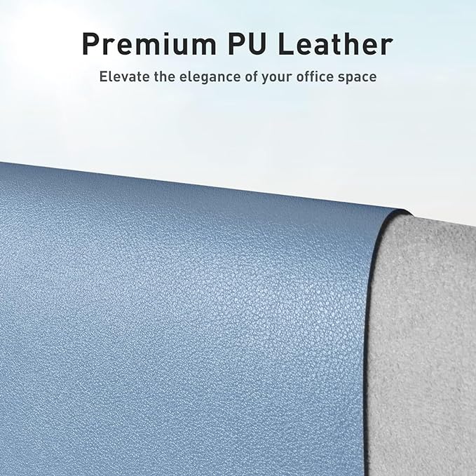 Aothia Leather Desk Pad Protector, Large Mouse Pad, Office Desk Mat, Non-Slip - Image 2