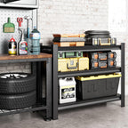 40" w garage shelving heavy duty，1500lbs loads adjustable shown in use