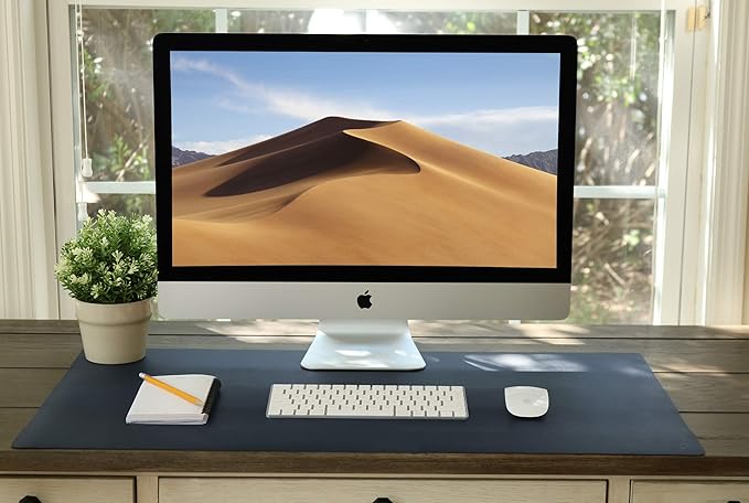 Vine Creations Leather Desk Mat Large 36" x 20", Desk Protector Mat, PU Leather - Image 6