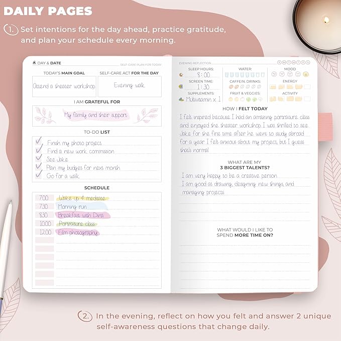 Clever Fox Self-Care Journal Pocket – Daily Reflection Notebook – Mental Health - Image 4
