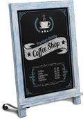 HBCY Creations Rustic Blue & White Tabletop Chalkboard by HBCYCreations