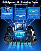 MSTJRY Charging Station for Multiple Devices : 6 Port USB Charger Stations - Image 3