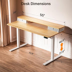 Kingant 55 x 24 Inch Electric Standing Desk - Image 3