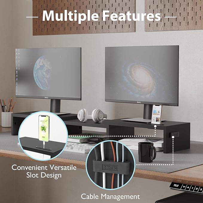 BONTEC Dual Monitor Stand Riser - Image 6