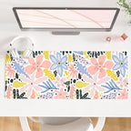 QIYI Floral Large Mouse Pad, Cute Desk Mat by QIYI