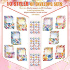 TaoBary 160 Pcs Stationery Paper Set 50 Double Sided Stationery Papers - Image 3