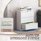mysteeldepot 3 Drawer Lateral File Cabinet - Image 7