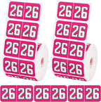 1000pcs 2026 Year Stickers, 3/4x1-1/2 Inch 26 Year Colored Self-Adhesive by Unknown