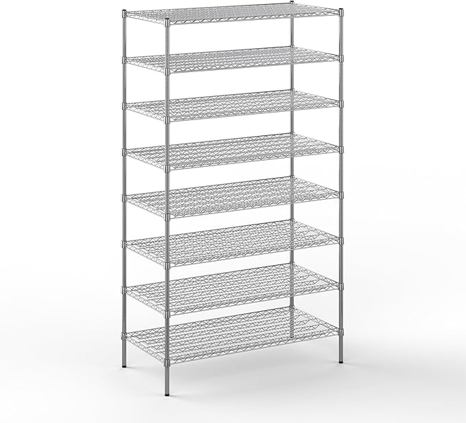 Regal Altair 24" Deep x 48" Wide x 86" Height Wire Shelving Kit | 8-Tier | NSF by Regal+Altair