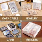 11 Cable Organizer Box with Labels, Cord Storage Organizer - Image 3
