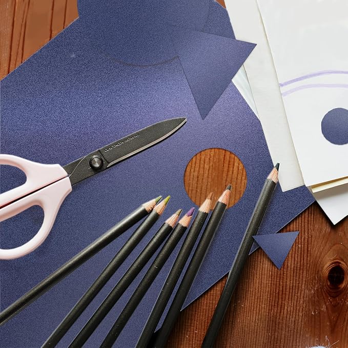 100 Sheets Navy Blue Shimmer Cardstock 8.5 x 11 Blue Paper, Goefun 80lb Card - Image 6